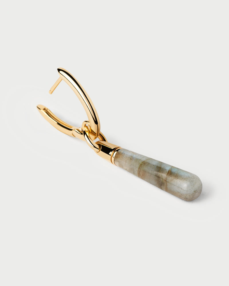 Orecchino a Cerchio Singolo Labradorite Large Jupiter