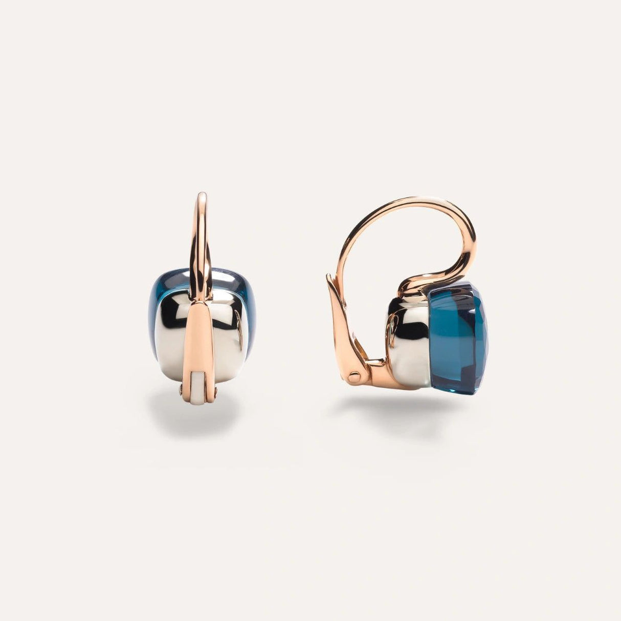 Orecchini Nudo Classic Oro Rosa e Topazio Blu London-POMELLATO-POA1070O6000000TL-Gioielleria Granarelli