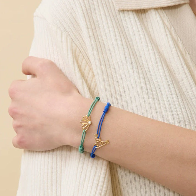 PERNULA BRACCIALE CORDA VERDE