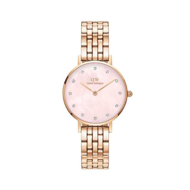 Petite Lumine 5-Link Melrose 28 mm-Orologi-DANIEL WELLINGTON-Gioielleria Granarelli