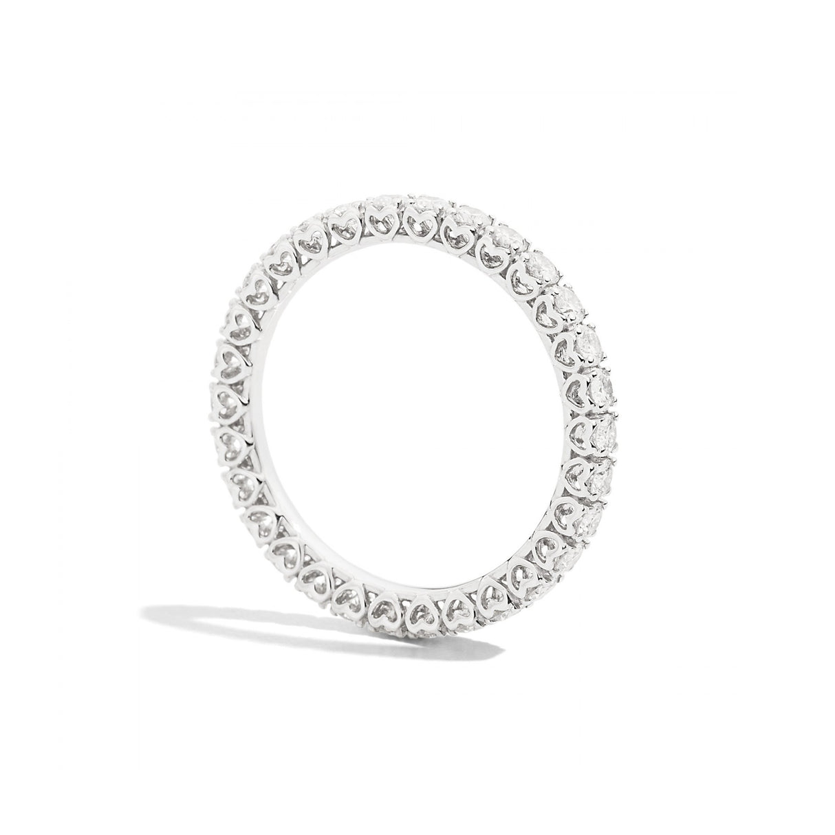 Anello Fedina Girodito Diamanti 1,04ct Oro Bianco