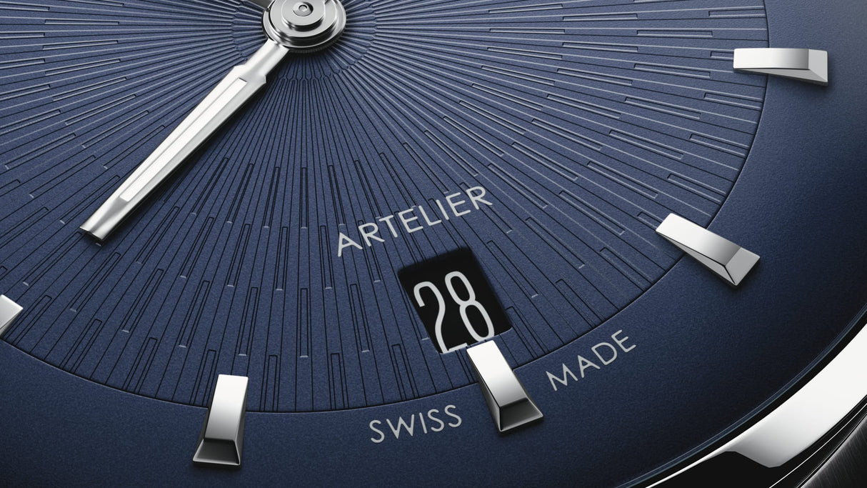 Artelier Date Automatico Blu Pelle 38mm