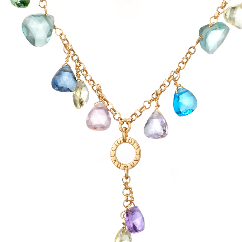 Collana Cristalli Goccia Positano Taglio Diamante