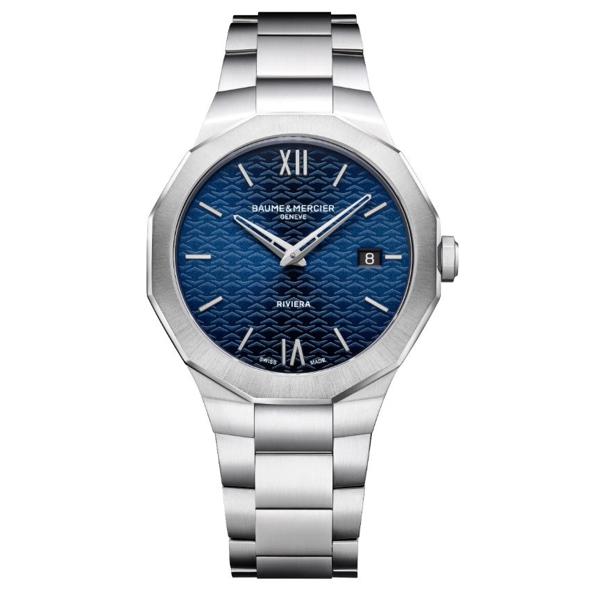Riviera Quarzo Blu Acciaio 39mm 10844