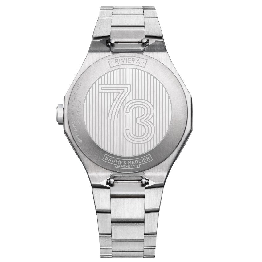 Riviera Quarzo Blu Acciaio 39mm 10844