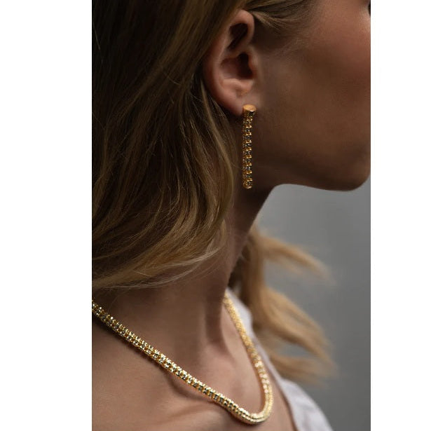 Collana in Argento e Oro Giallo Infinify Round