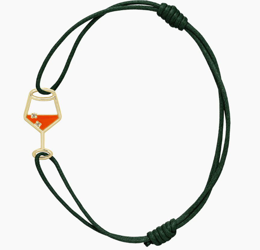 SPRITZ CON BRILLANTE, BRACCIALE CORDA