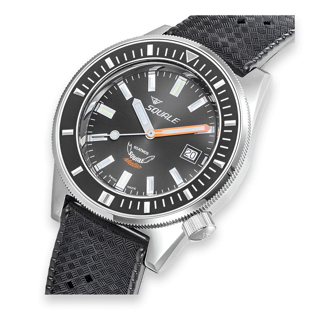 SQUALE Matic Grey Rubber MATICXSA.HT 60 ATM-Orologi-SQUALE-Gioielleria Granarelli