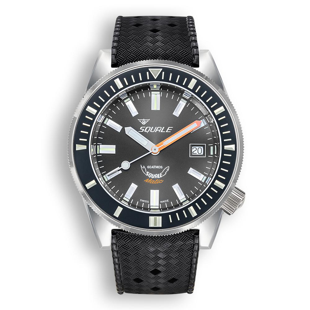 SQUALE Matic Grey Rubber MATICXSA.HT 60 ATM-Orologi-SQUALE-Gioielleria Granarelli