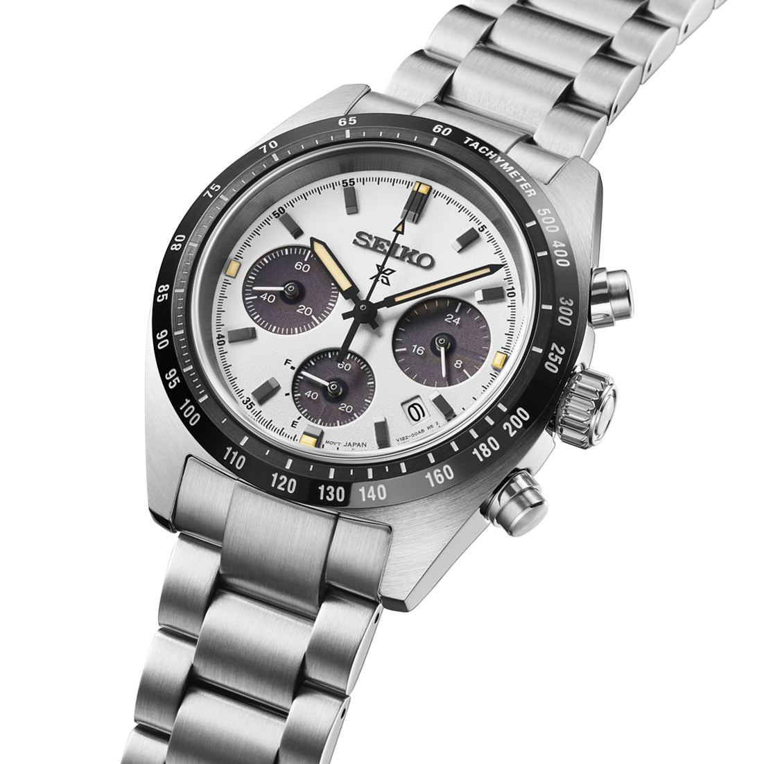 Prospex Speedtimer Solare Acciaio Bianco 39mm