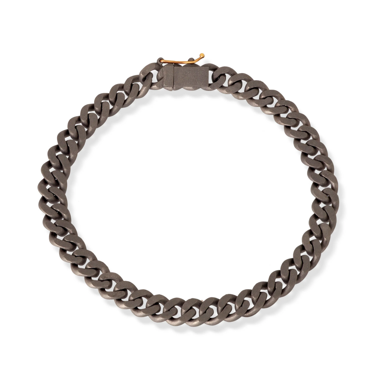 Bracciale Groumette Snodato Titanio Diamanti Brown Oro Rosso 18kt