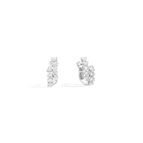 Orecchini con Diamanti taglio cuore 2,28ct oro bianco