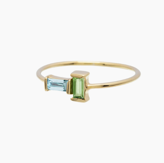 TU Y YO ACQUAMARINA E PERIDOTO ANELLO