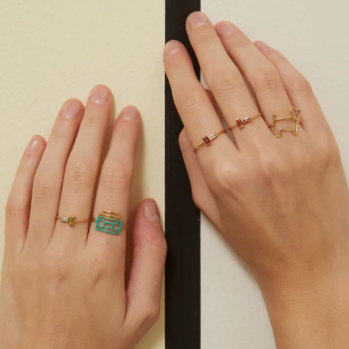 TU Y YO ACQUAMARINA E PERIDOTO ANELLO