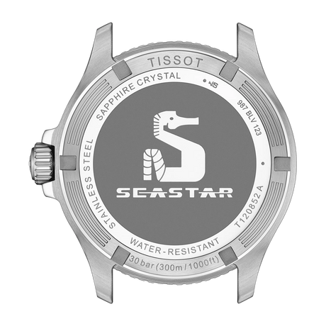 Seastar 1000 Quarzo GMT Verde/Nero Acciaio 40mm-Orologi-TISSOT-Gioielleria Granarelli