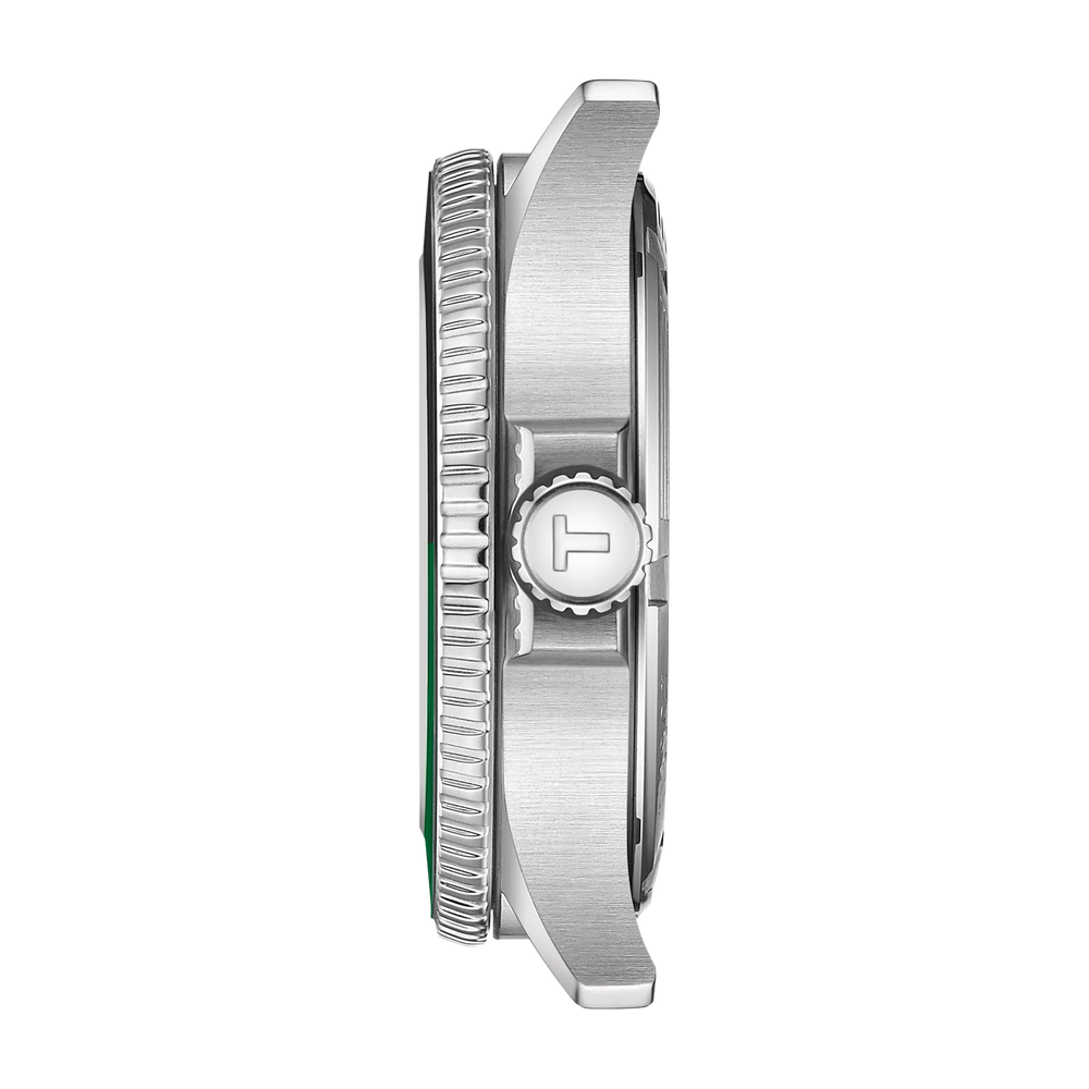 Seastar 1000 Quarzo GMT Verde/Nero Acciaio 40mm-Orologi-TISSOT-Gioielleria Granarelli