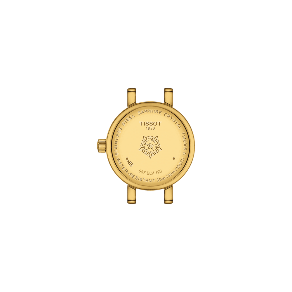 Lovely Round Dorato con Diamanti Acciaio-Orologi-TISSOT-Gioielleria Granarelli