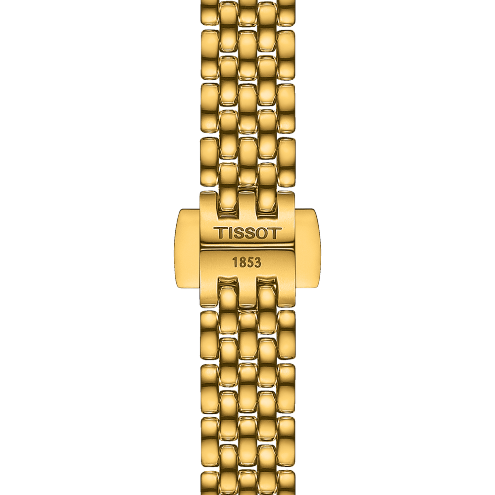 Lovely Round Dorato con Diamanti Acciaio-Orologi-TISSOT-Gioielleria Granarelli