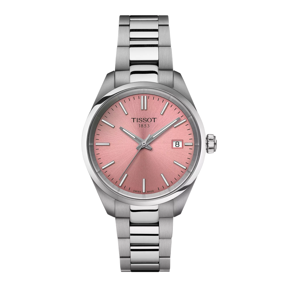 PR 100 34MM Rosa Acciaio-Orologi-TISSOT-Gioielleria Granarelli