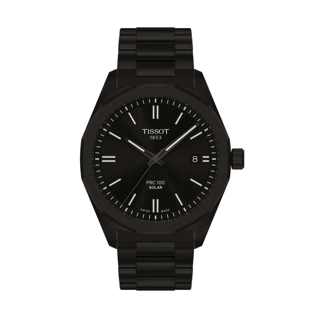 PRC 100 Solar Quarzo 39 mm Nero Acciaio