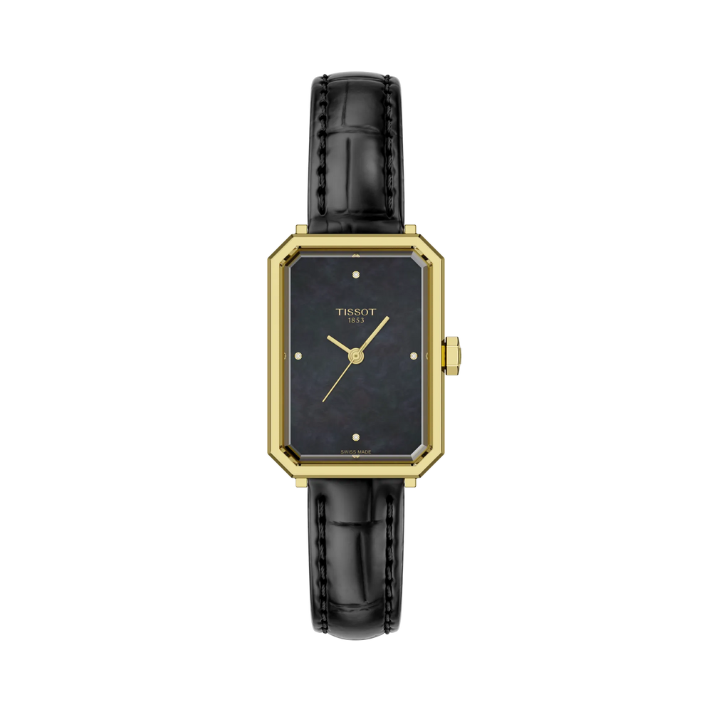 Tissot SRV 30mm Quarzo Madreperla Nera Pelle