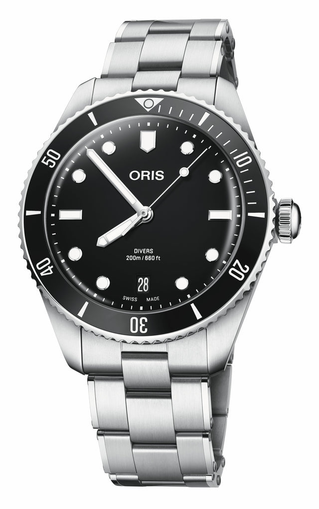 Divers Date Black- Set 39 mm-Orologi-ORIS-Gioielleria Granarelli