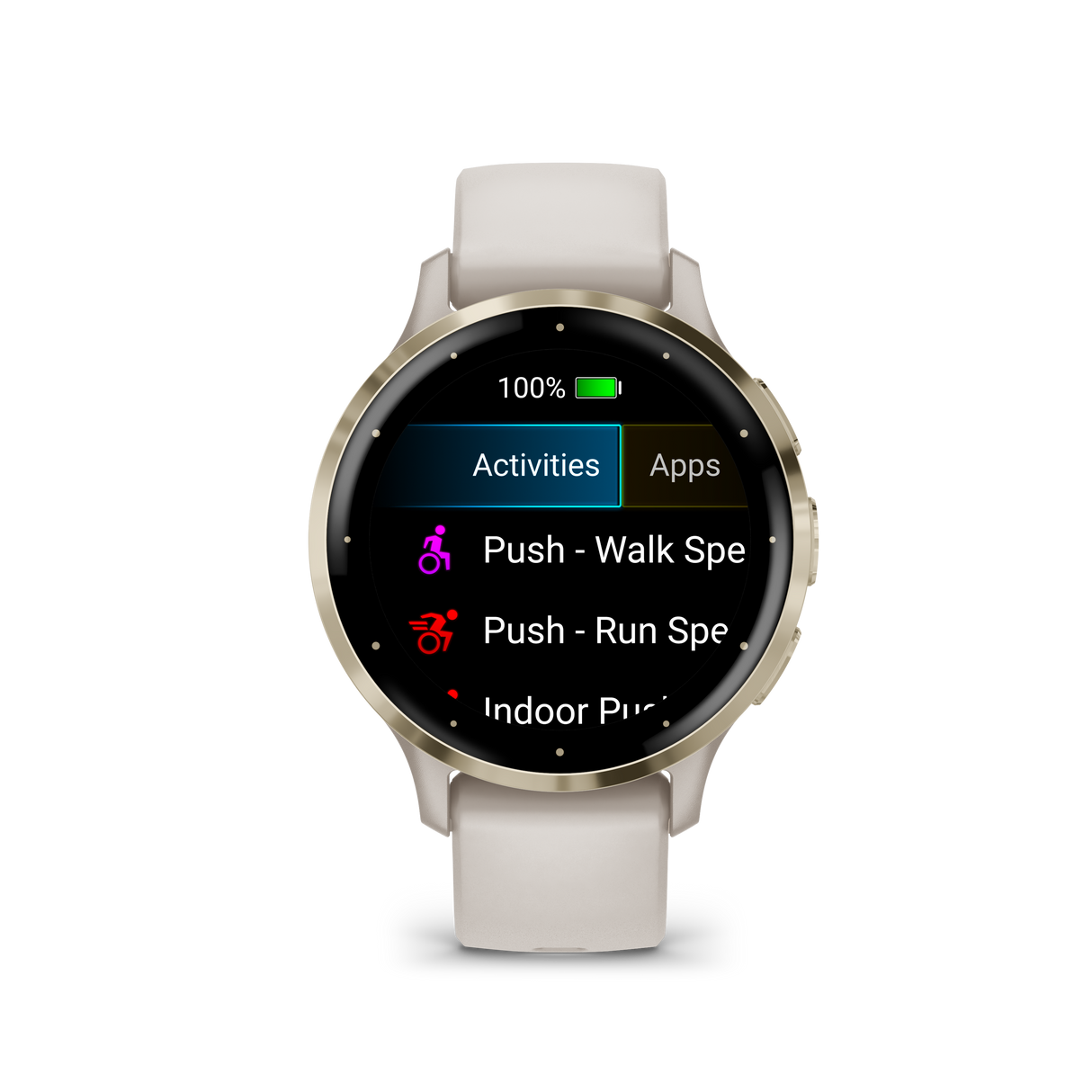 Venu 3S - Ivory & Soft Gold with silicone strap