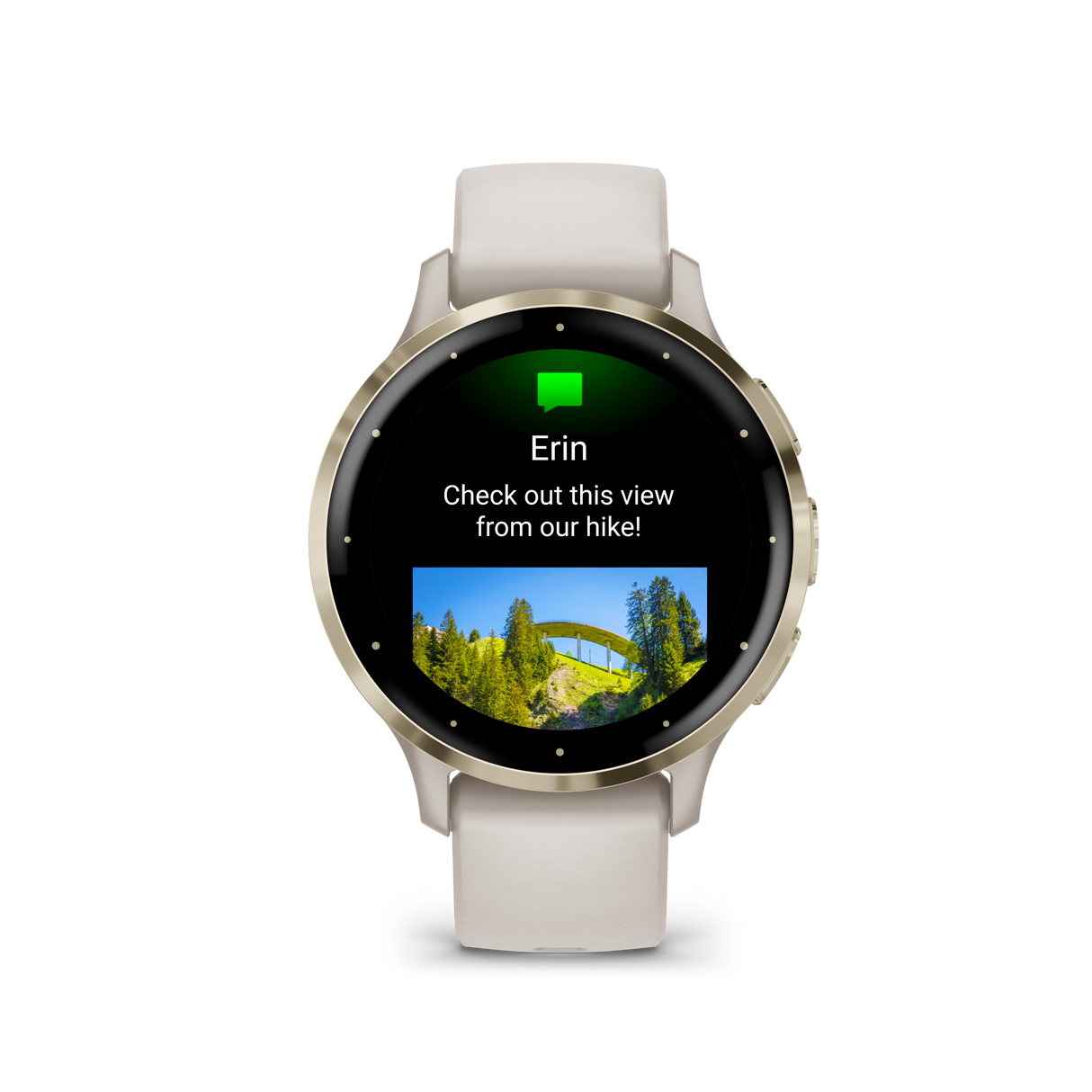 Venu 3S - Ivory & Soft Gold with silicone strap