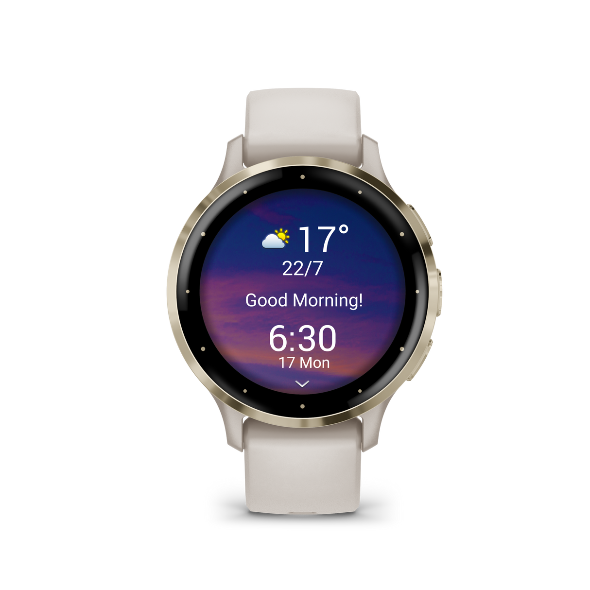 Venu 3S - Ivory & Soft Gold with silicone strap