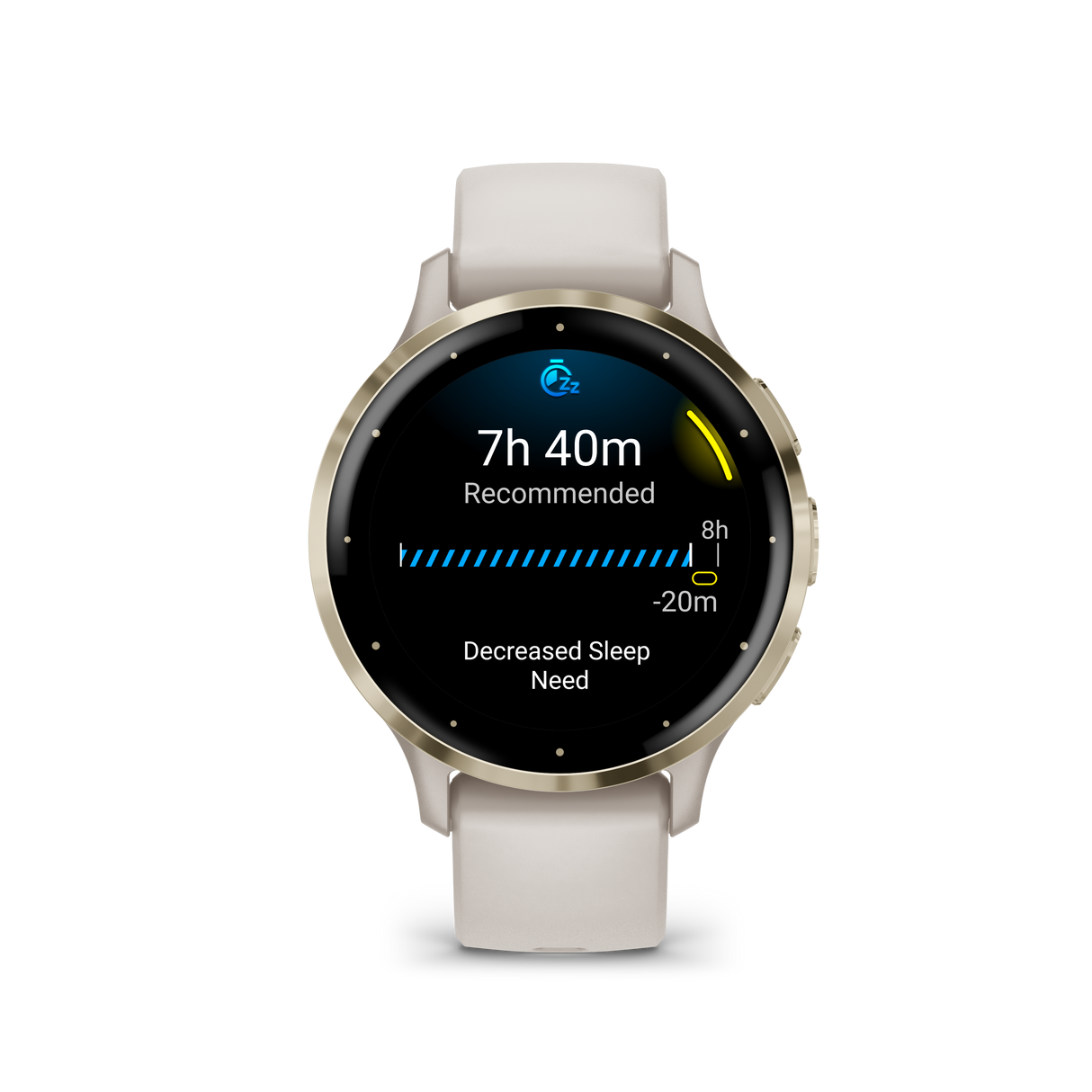 Venu 3S - Ivory & Soft Gold with silicone strap