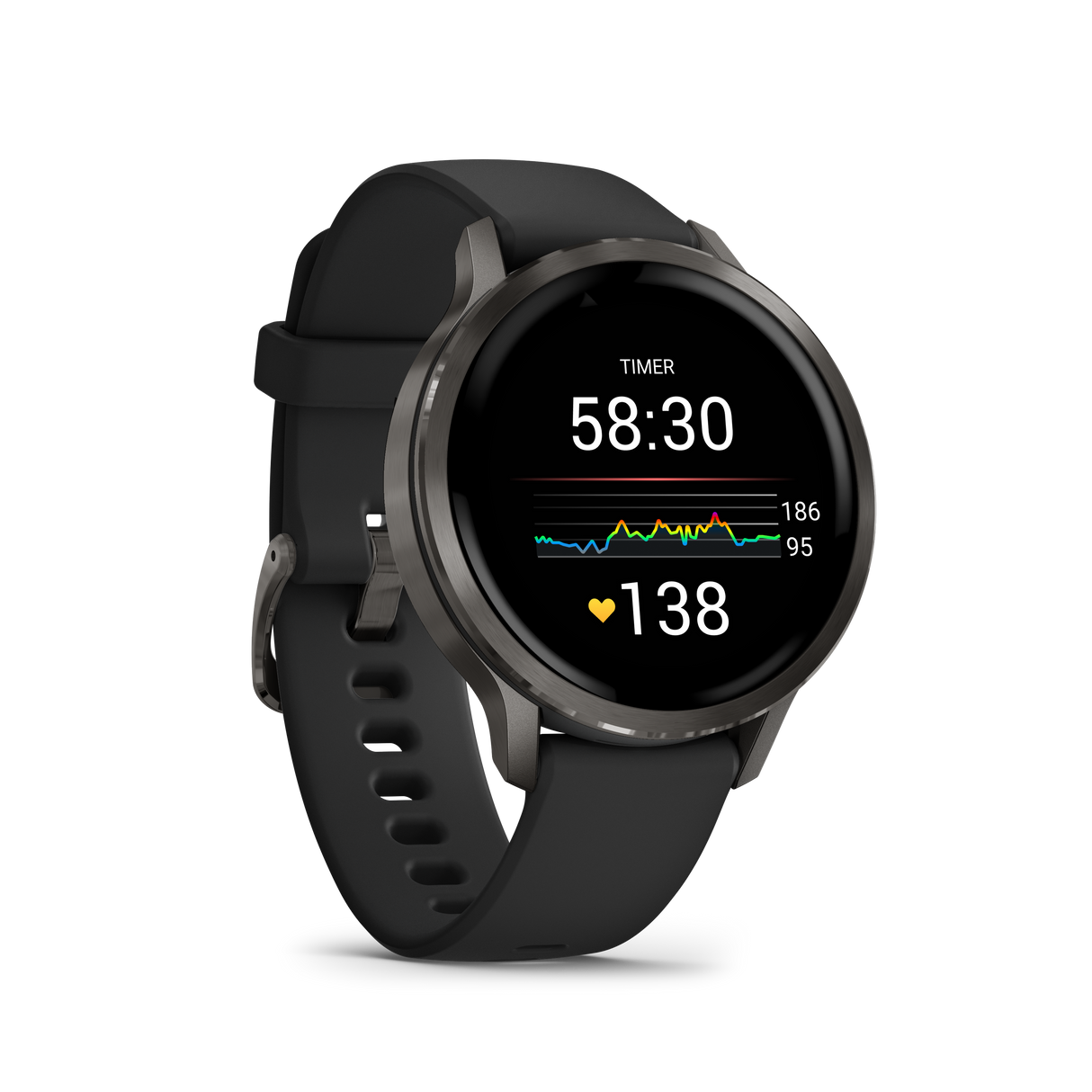 Venu® 4 - 41 mm Slate con Silicone, Black