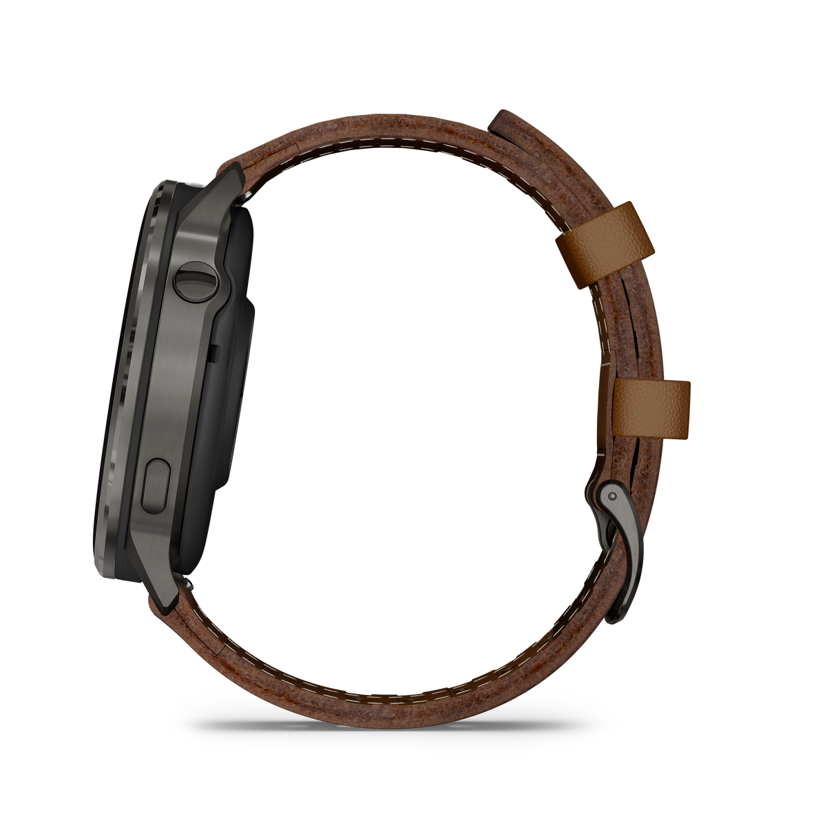 Venu® 4 - 45 mm Slate con cinturino in silicone Black e cinturino in pelle Brown