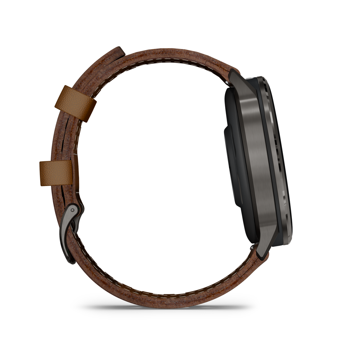 Venu® 4 - 45 mm Slate con cinturino in silicone Black e cinturino in pelle Brown