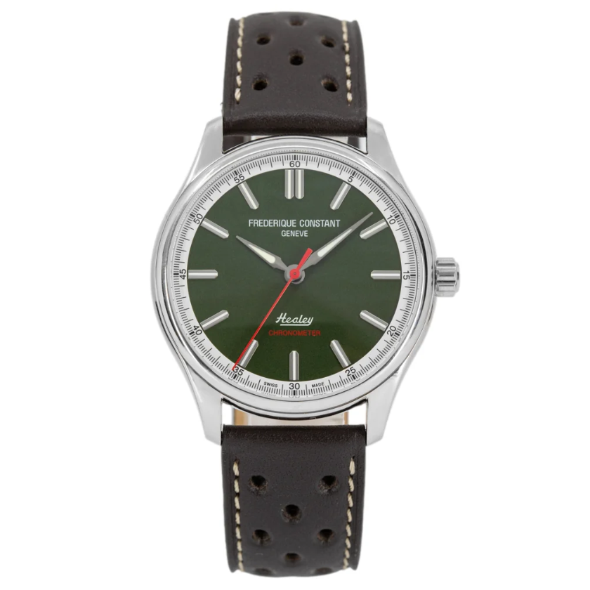 Vintage Rally Austin-Healey Automatico Verde Pelle 40mm