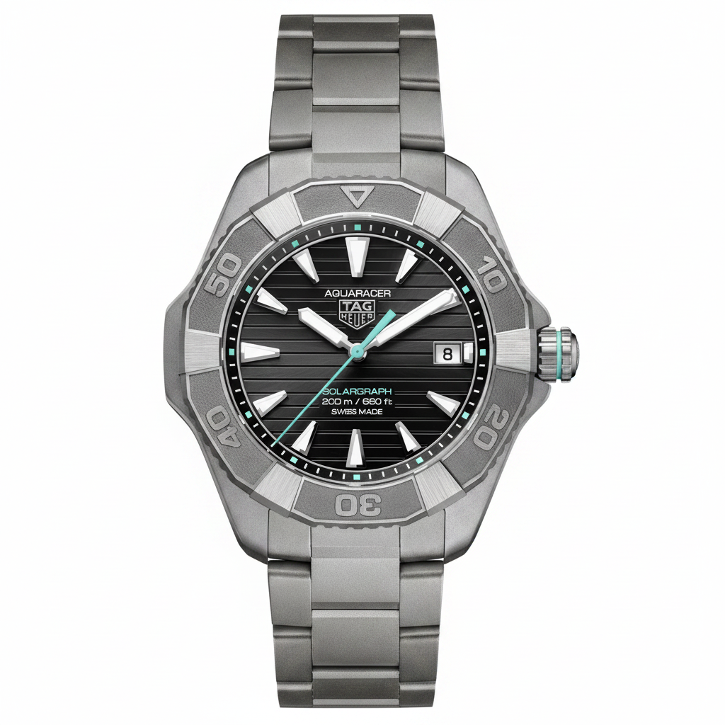 Aquaracer Professional 200 Solargraph 40mm Nero Titanio