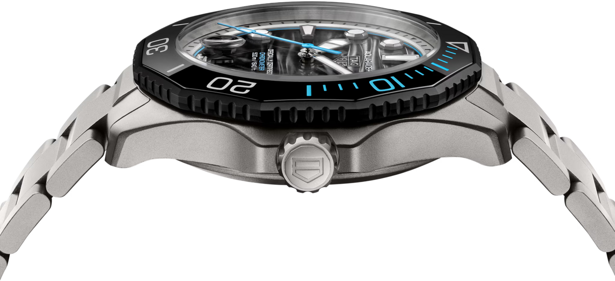 Aquaracer Professional 500 Date Automatico Titanio Edizione Limitata Nero