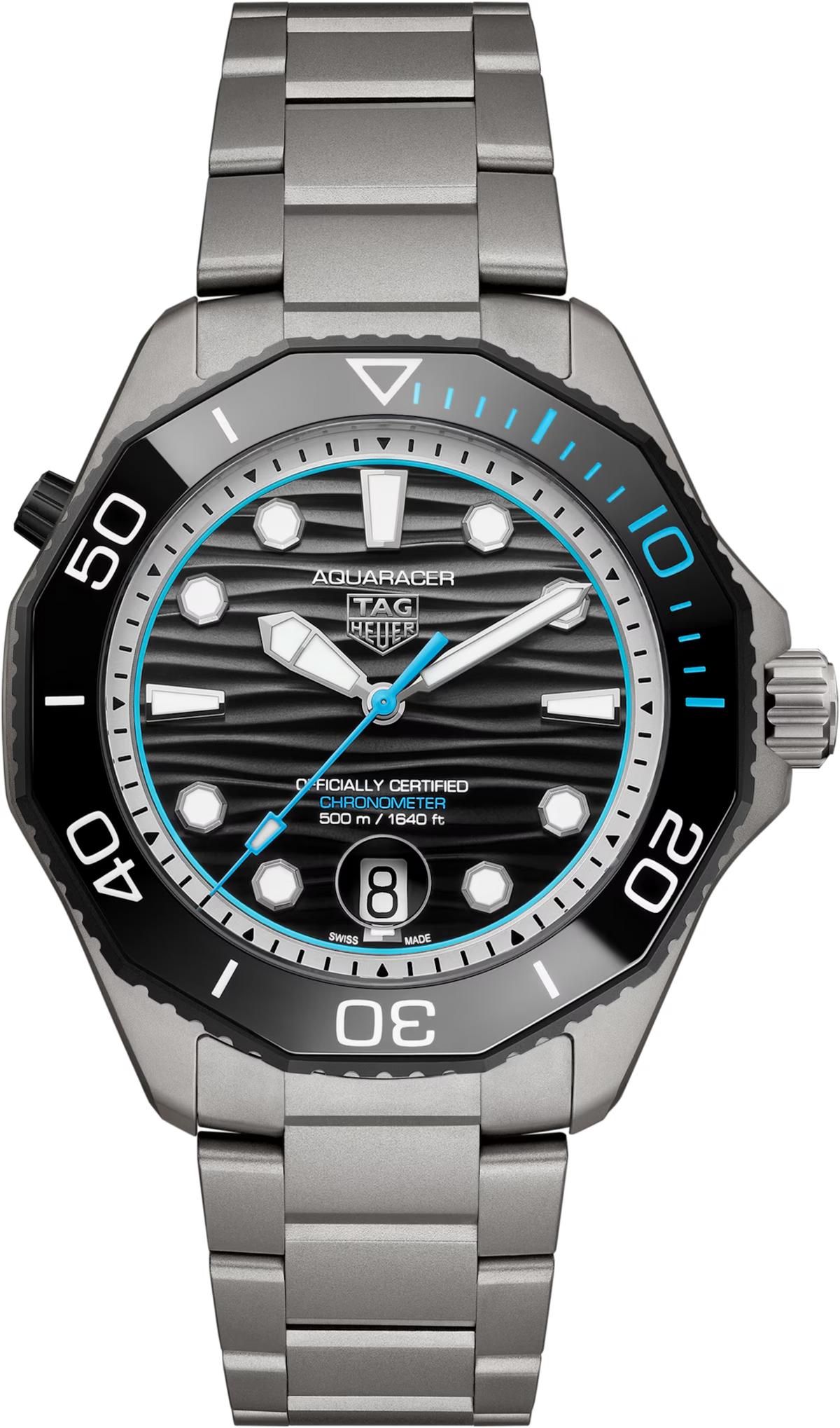 Aquaracer Professional 500 Date Automatico Titanio Edizione Limitata Nero
