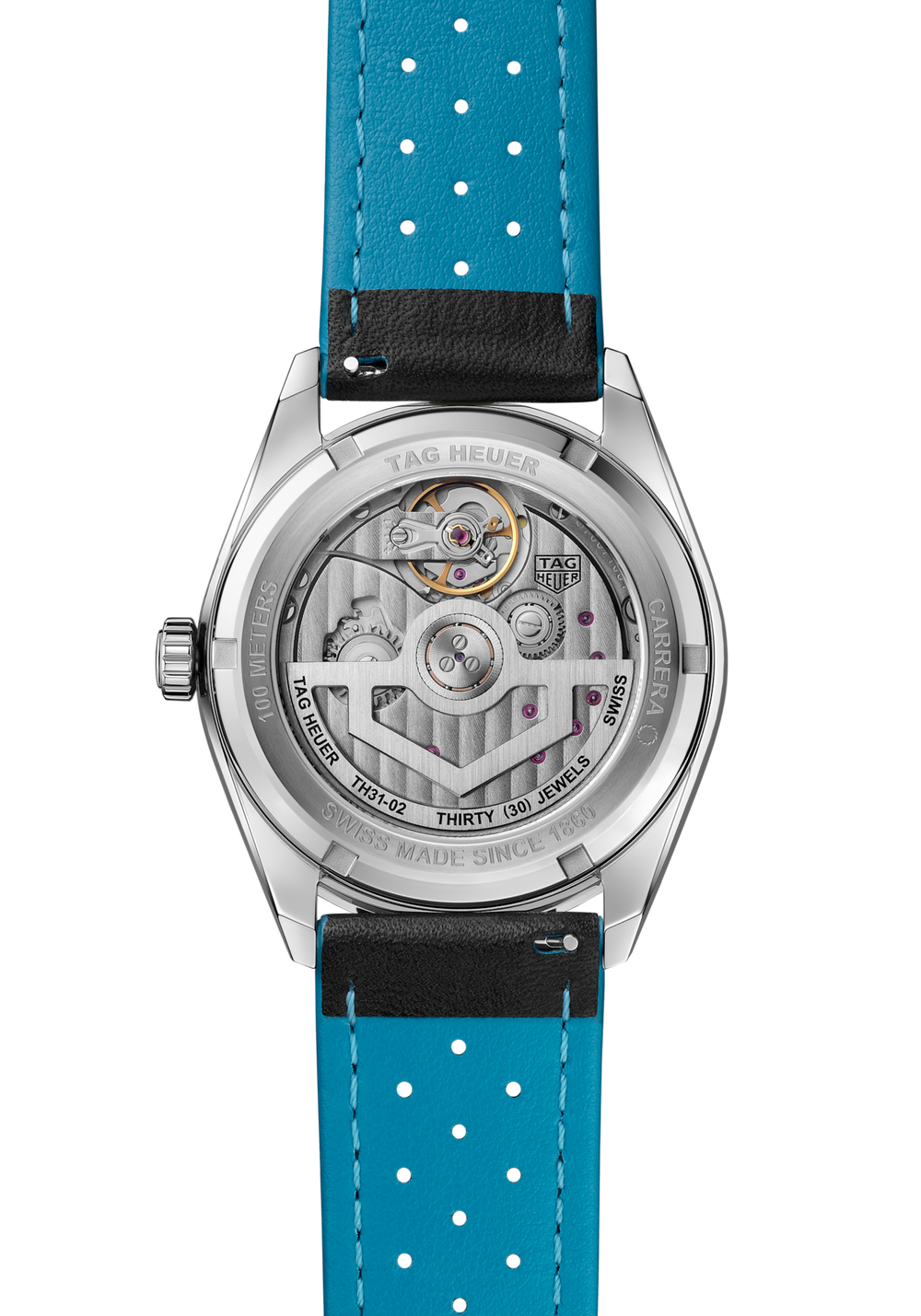 Carrera Automatico Day-Date Nero 41 mm Pelle