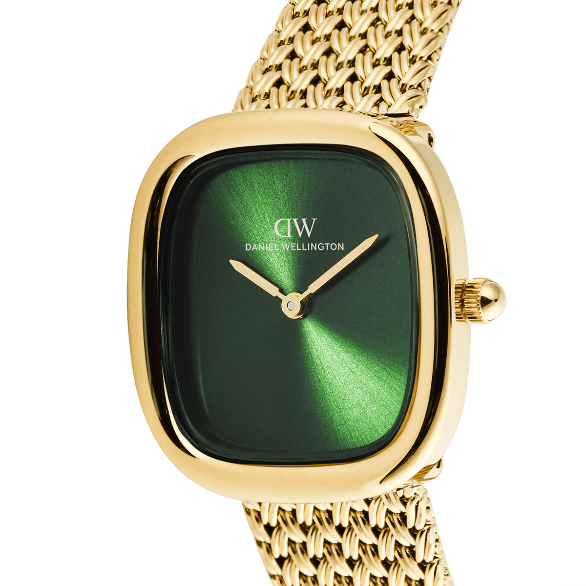 Margot Braided Mesh Emerald Gold 24mm