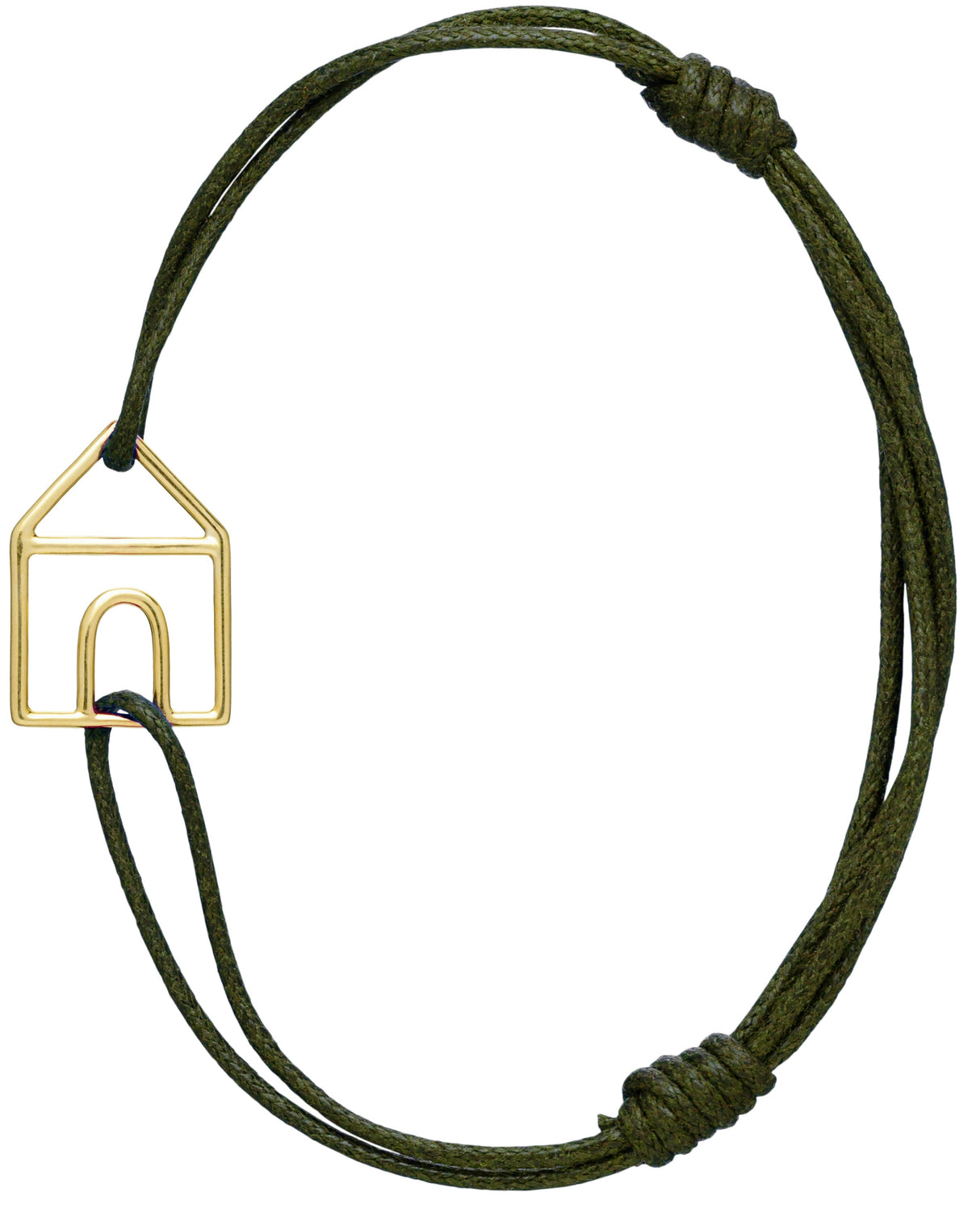 CASITA PURA BRACCIALE CORDA VERDE
