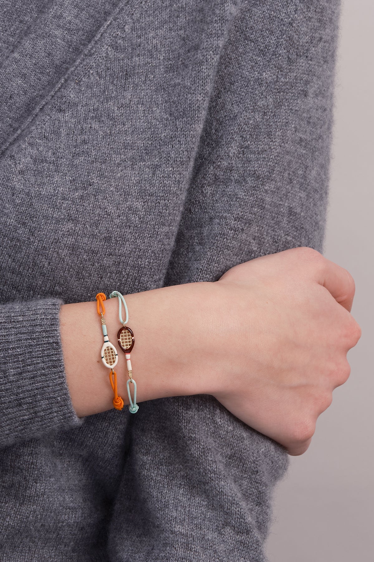 TENNIS BORDEAUX BRACCIALE CORDA VERDE