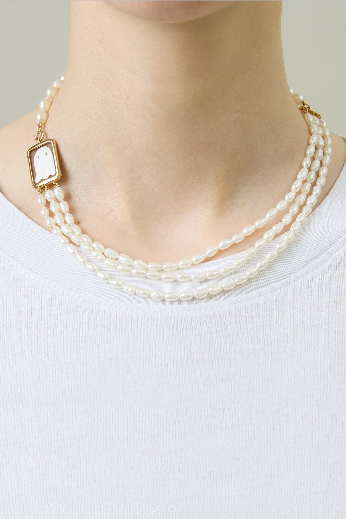 CAMEO FANTASMA MULTIPERLA COLLANA