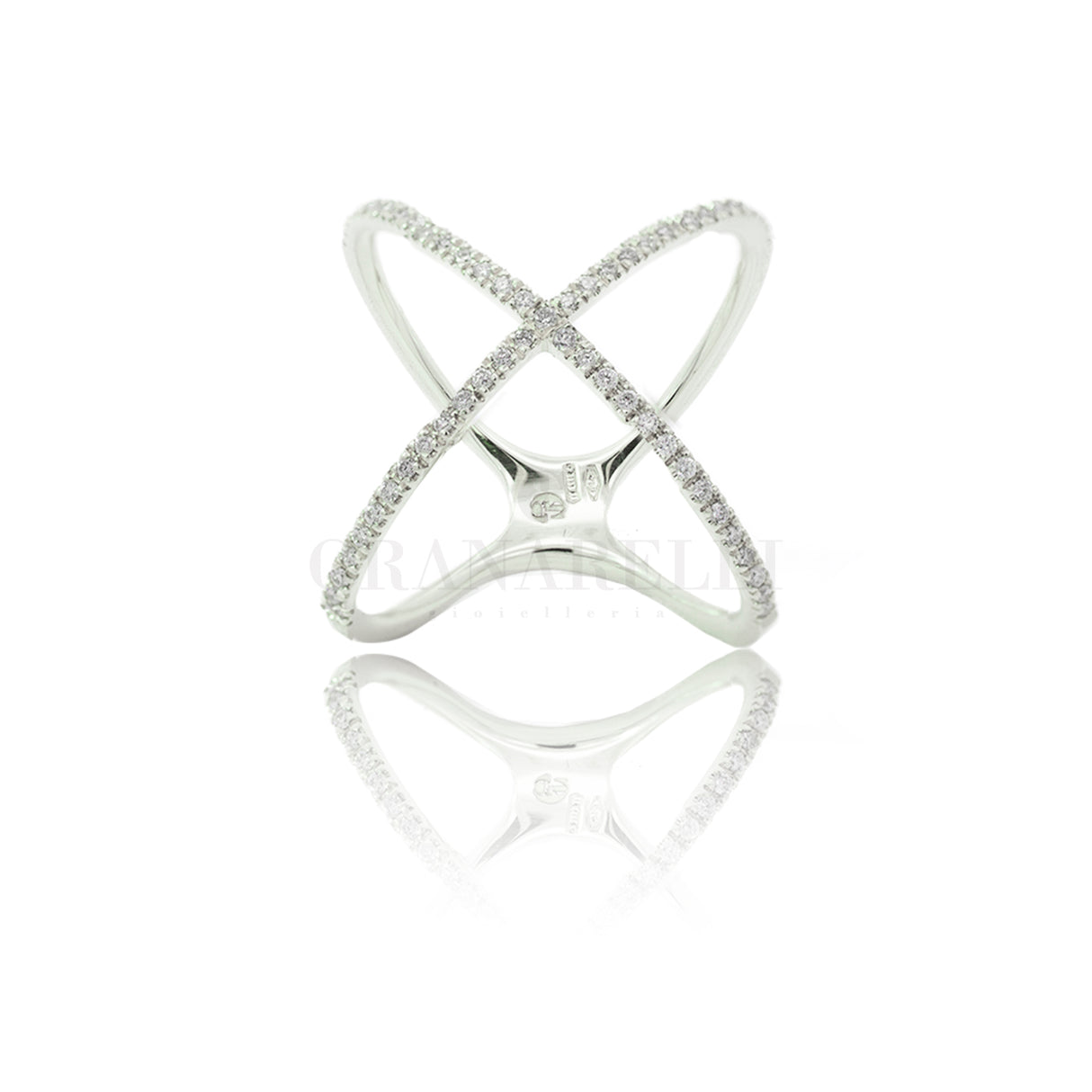 Doppeldiamantring aus Gelbgold