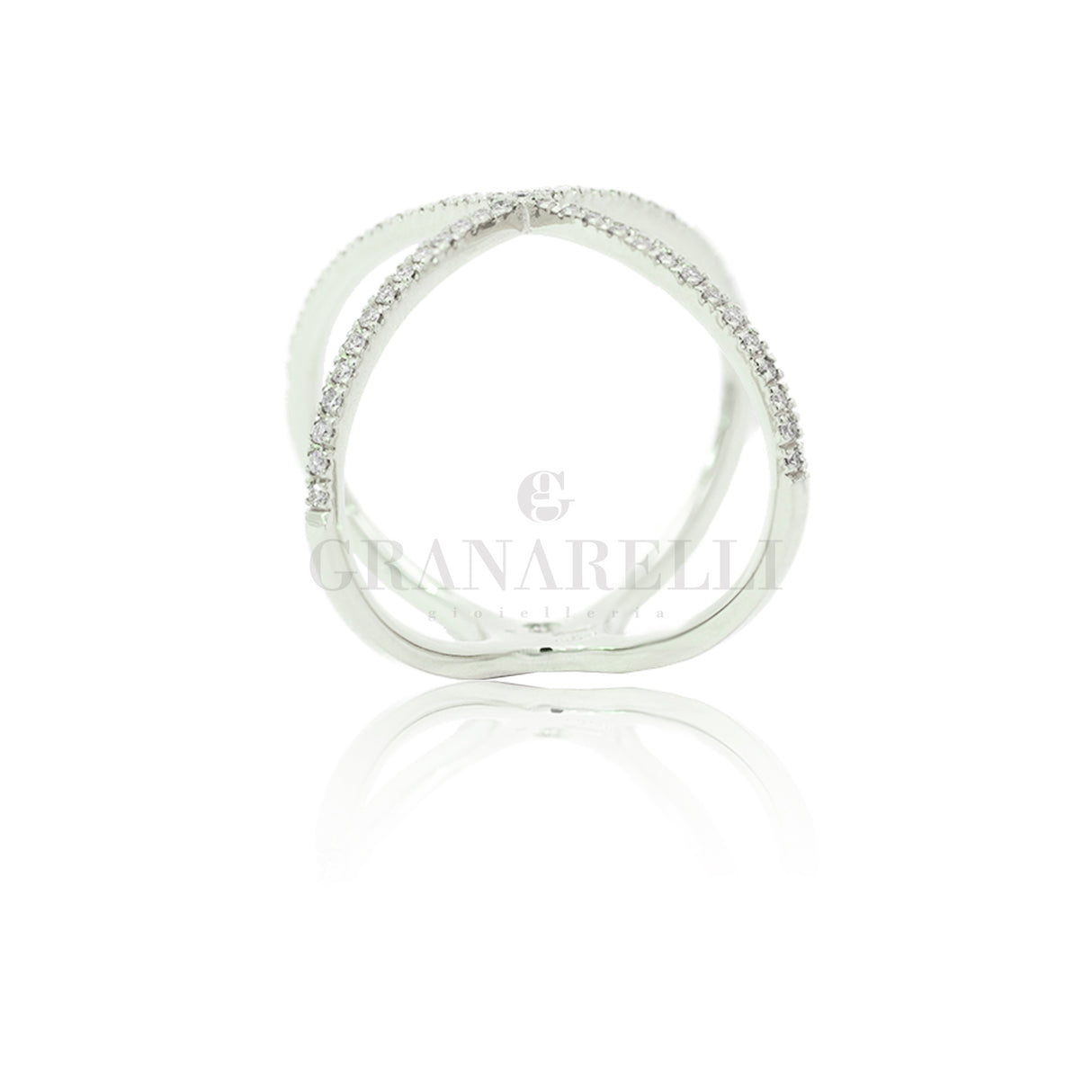 Doppeldiamantring aus Gelbgold