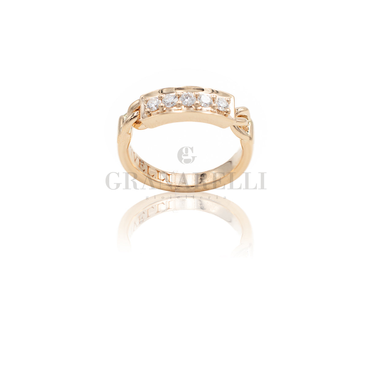 Rose golden gold ring