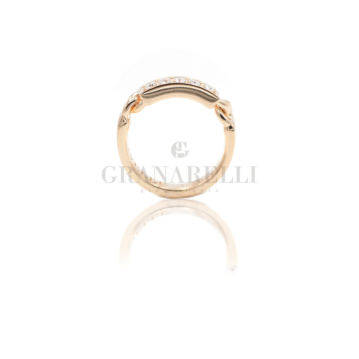Rose golden gold ring