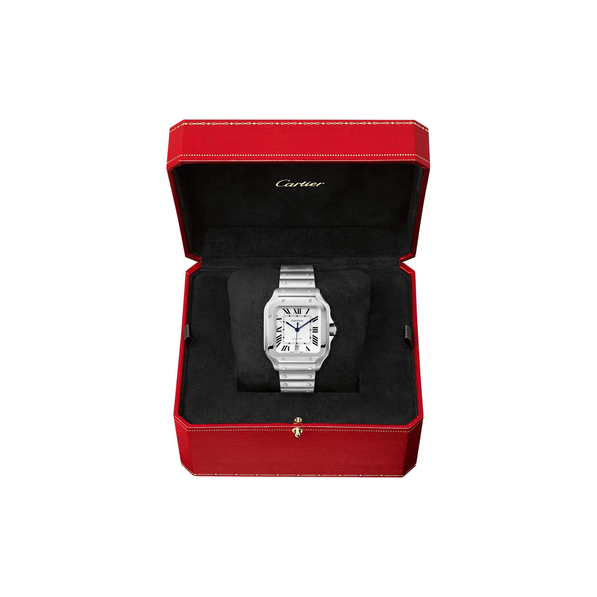 Santos de Cartier. Modello grande, movimento automatico, acciaio SECOND HAND