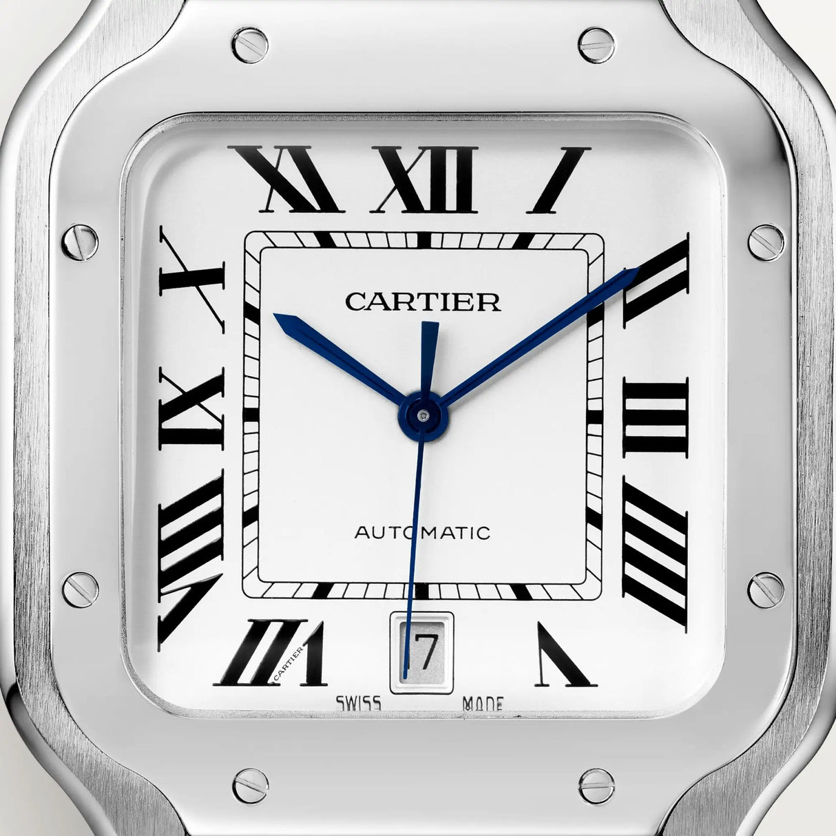 Santos de Cartier. Modello grande, movimento automatico, acciaio SECOND HAND