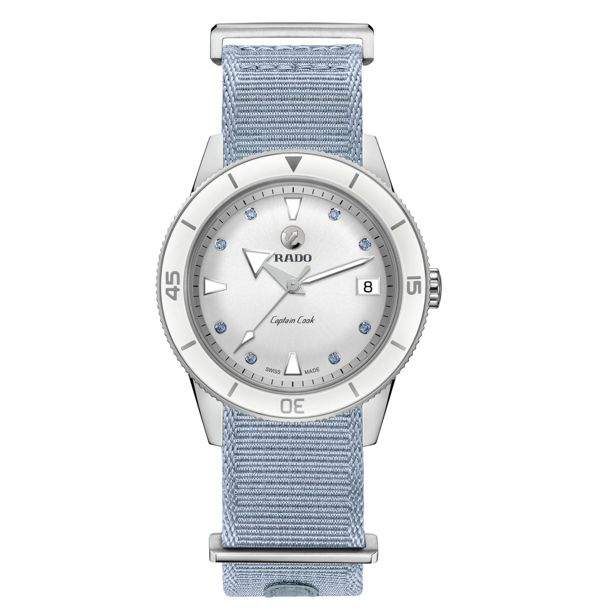 Captain Cook Automatico Lady con Zaffiri-Orologi-RADO-Gioielleria Granarelli