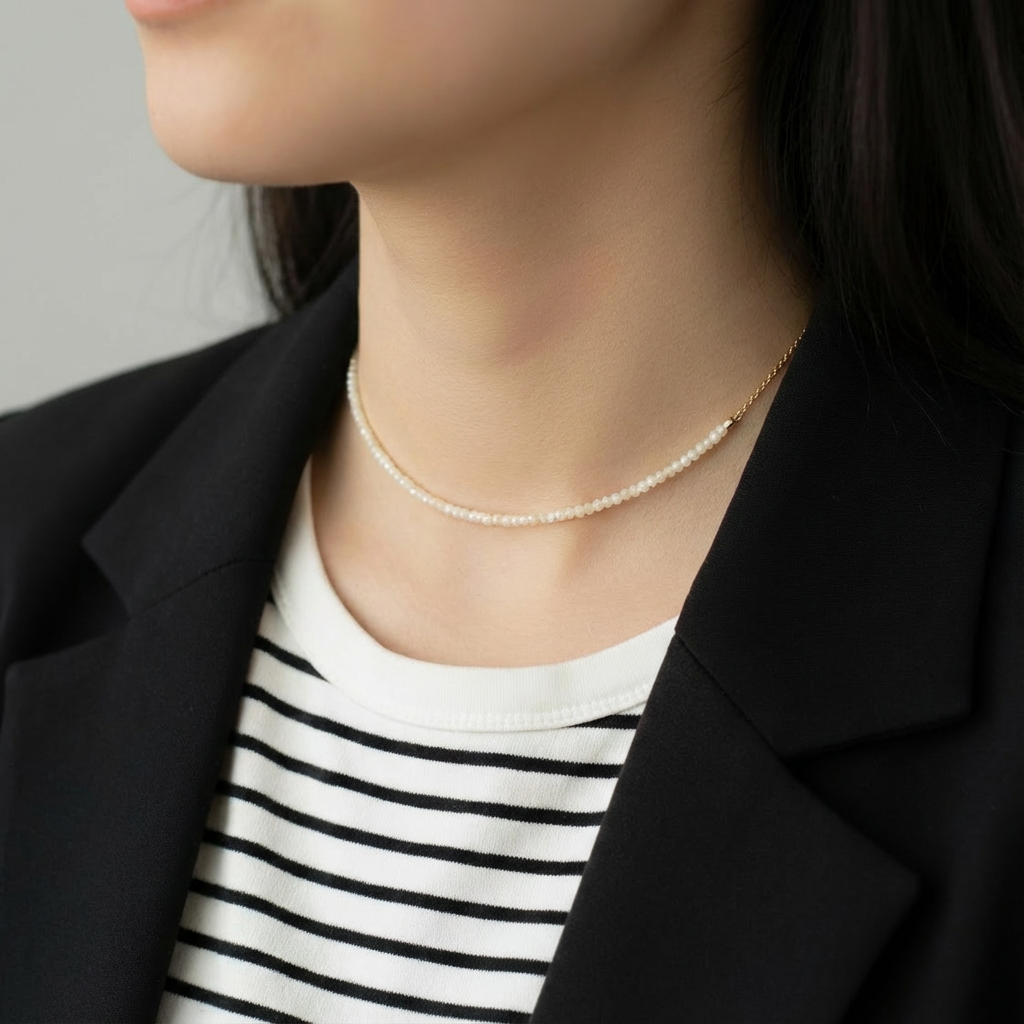 Collana pietre naturali "Madreperla"